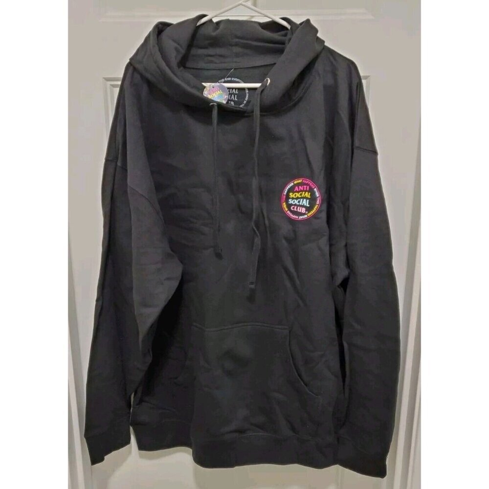 Anti Social Social Club ASSC What Happens When This Happens XXLARGE Black Hoodie